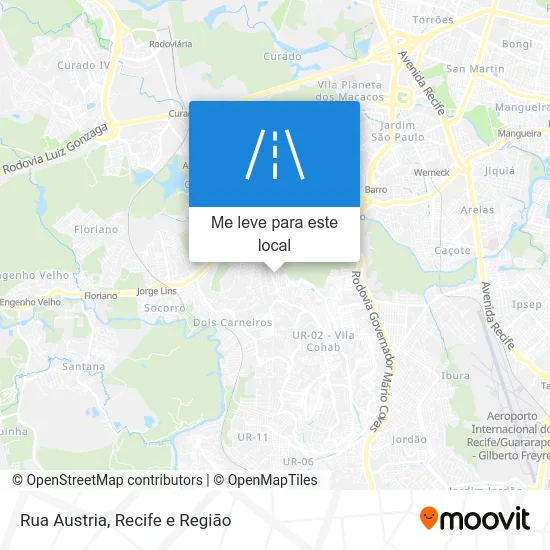 Rua Austria mapa