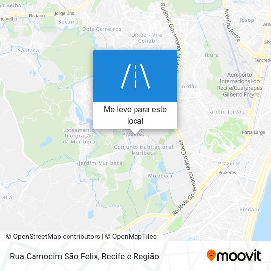Rua Camocim São Felix mapa
