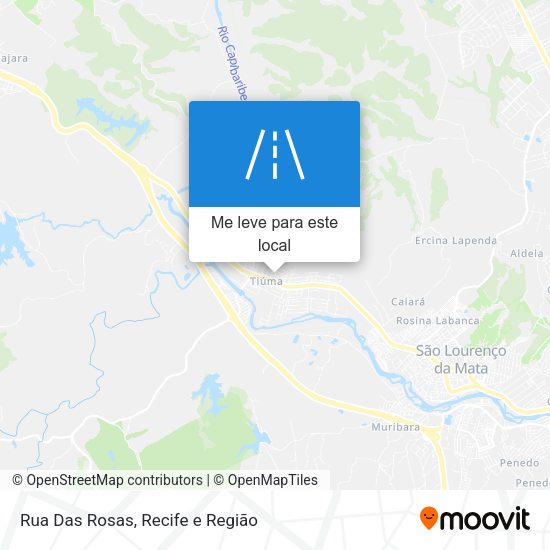 Rua Das Rosas mapa