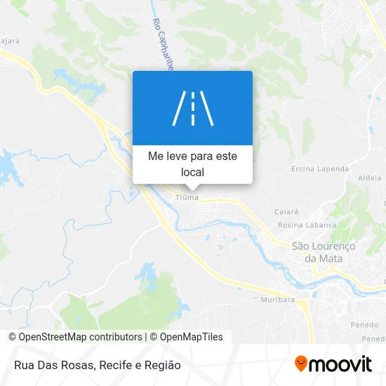 Rua Das Rosas mapa