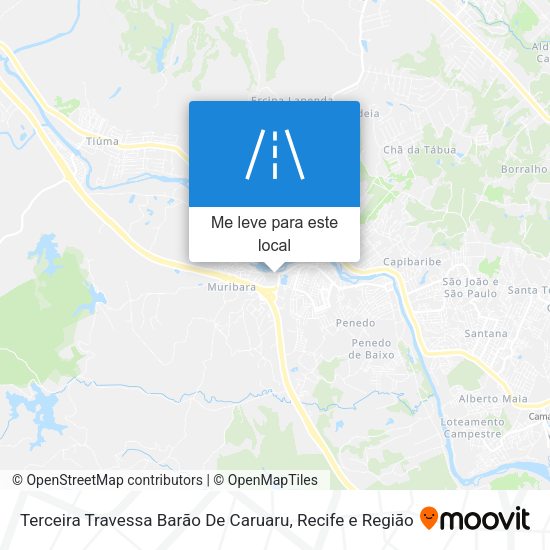 Terceira Travessa Barão De Caruaru mapa