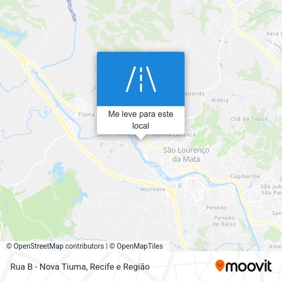 Rua B - Nova Tiuma mapa