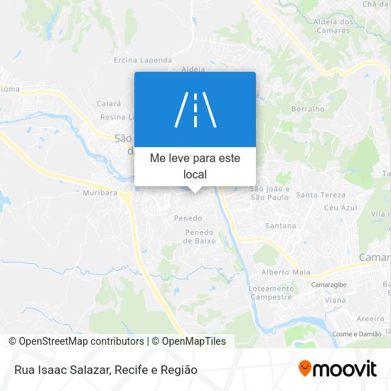 Rua Isaac Salazar mapa
