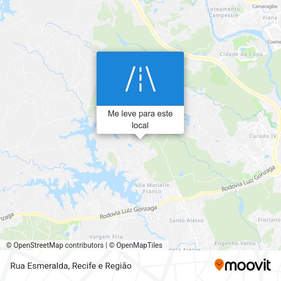 Rua Esmeralda mapa