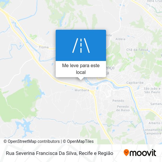Rua Severina Francisca Da Silva mapa