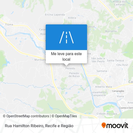 Rua Hamilton Ribeiro mapa