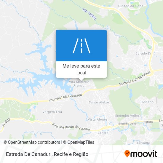 Estrada De Canaduri mapa
