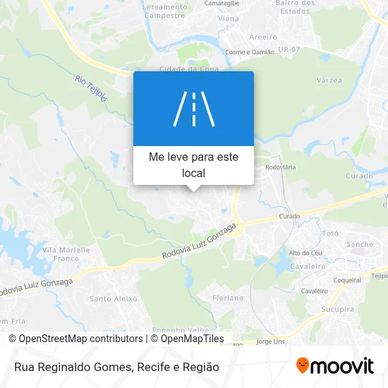 Rua Reginaldo Gomes mapa