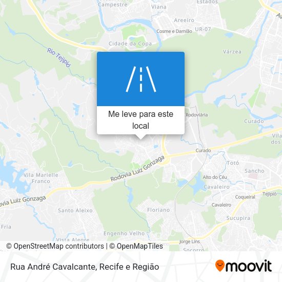 Rua André Cavalcante mapa