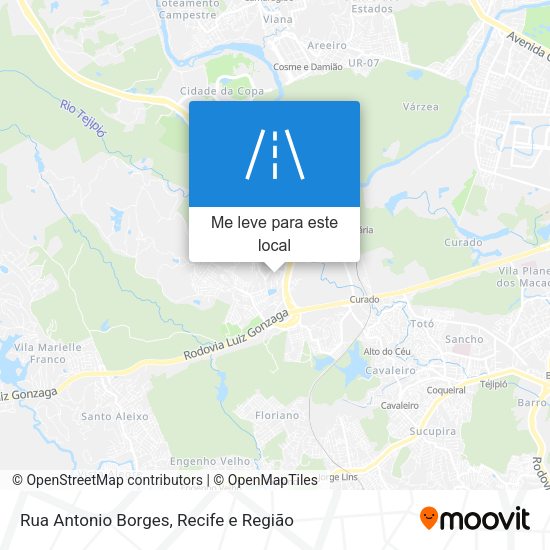 Rua Antonio Borges mapa