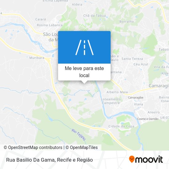 Rua Basilio Da Gama mapa