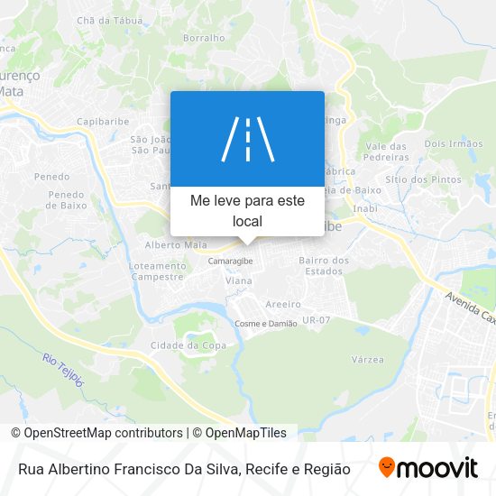 Rua Albertino Francisco Da Silva mapa