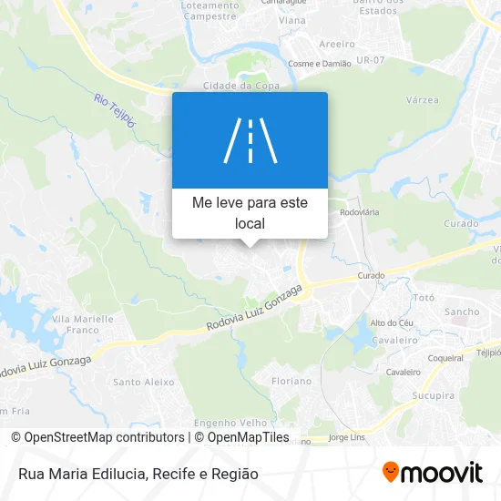 Rua Maria Edilucia mapa