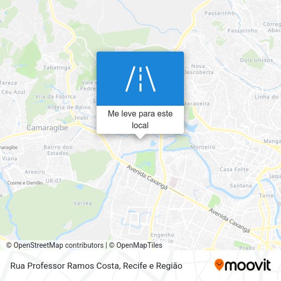 Rua Professor Ramos Costa mapa