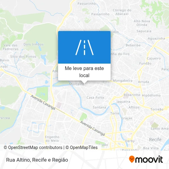 Rua Altino mapa
