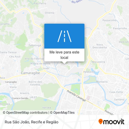 Rua São João mapa