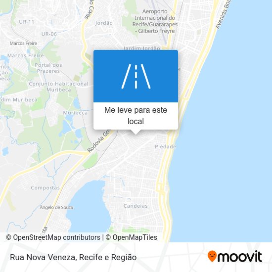 Rua Nova Veneza mapa
