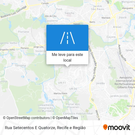 Rua Setecentos E Quatorze mapa