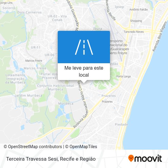 Terceira Travessa Sesi mapa
