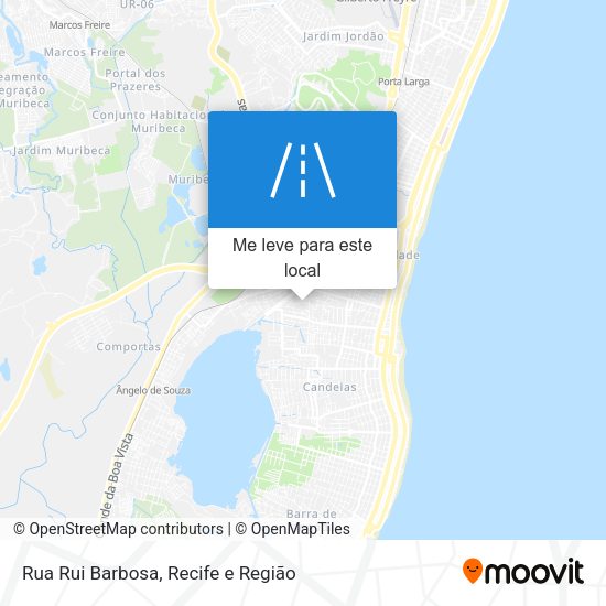 Rua Rui Barbosa mapa