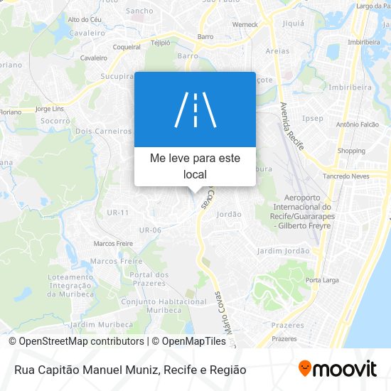 Rua Capitão Manuel Muniz mapa