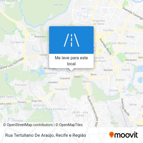 Rua Tertuliano De Araújo mapa