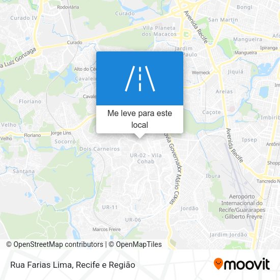 Rua Farias Lima mapa