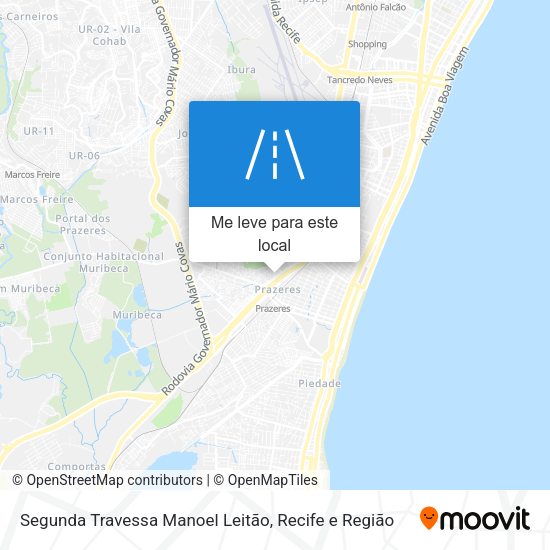 Segunda Travessa Manoel Leitão mapa