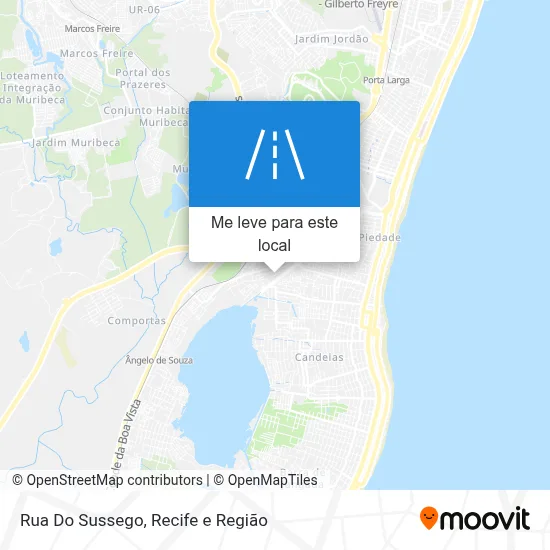 Rua Do Sussego mapa