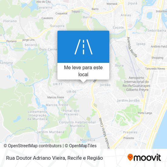 Rua Doutor Adriano Vieira mapa