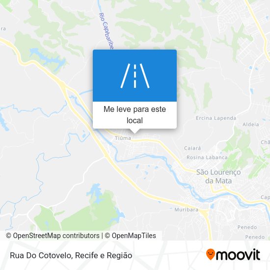 Rua Do Cotovelo mapa