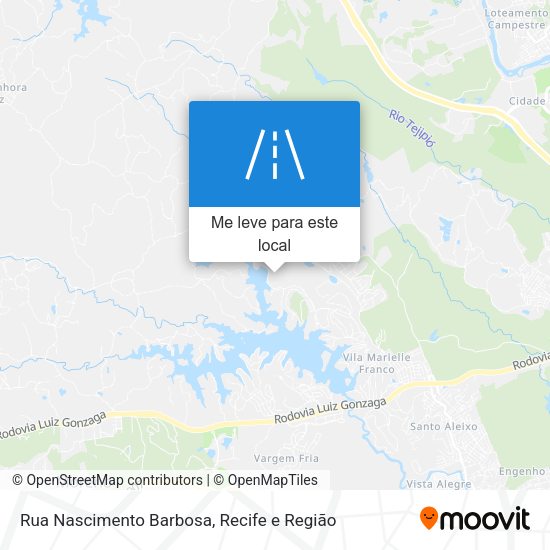 Rua Nascimento Barbosa mapa