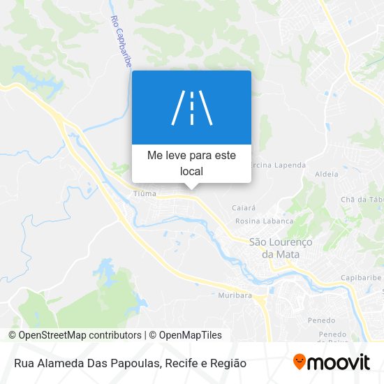 Rua Alameda Das Papoulas mapa
