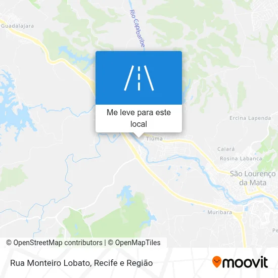 Rua Monteiro Lobato mapa