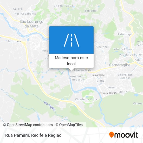 Rua Pamam mapa