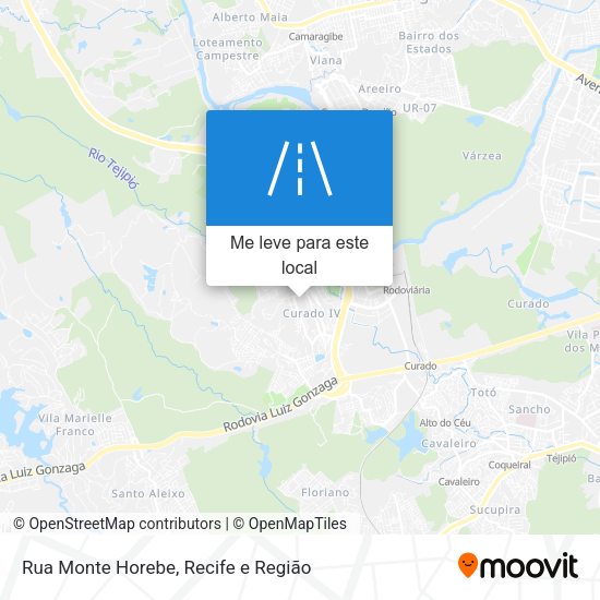 Rua Monte Horebe mapa