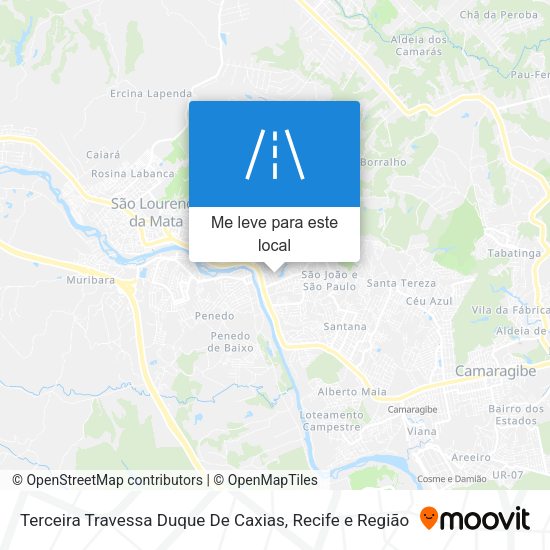 Terceira Travessa Duque De Caxias mapa