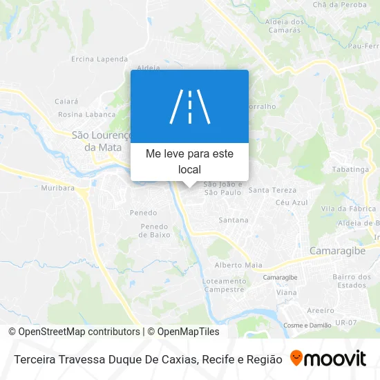 Terceira Travessa Duque De Caxias mapa
