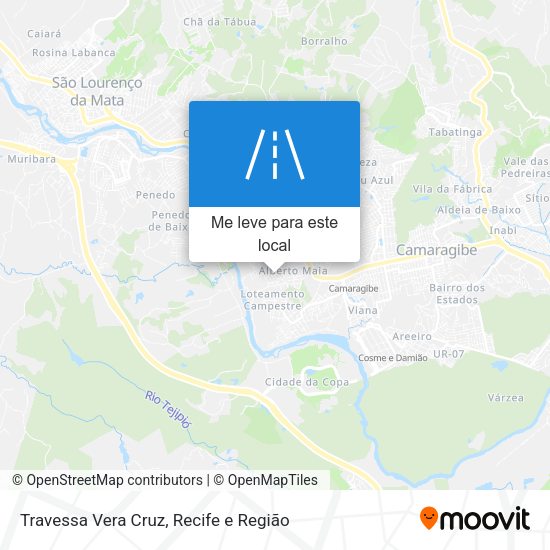 Travessa Vera Cruz mapa