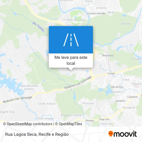 Rua Lagoa Seca mapa
