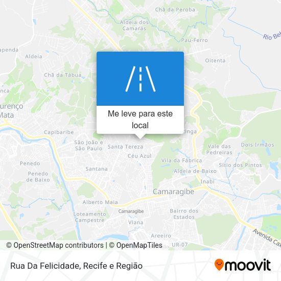Rua Da Felicidade mapa