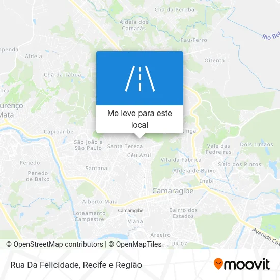 Rua Da Felicidade mapa