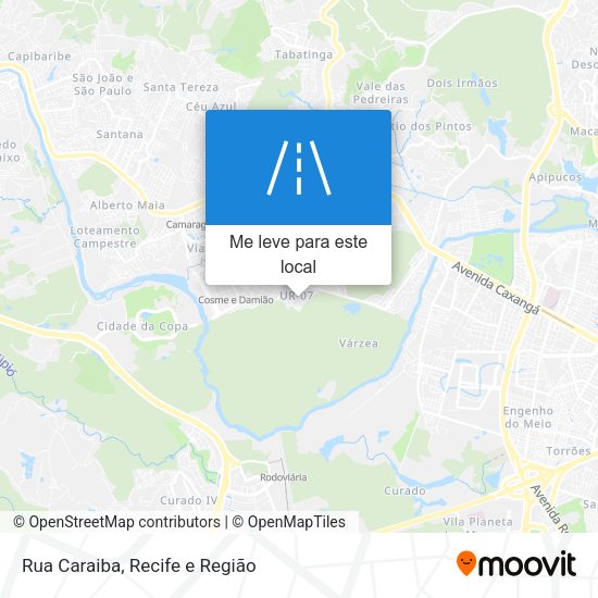 Rua Caraiba mapa