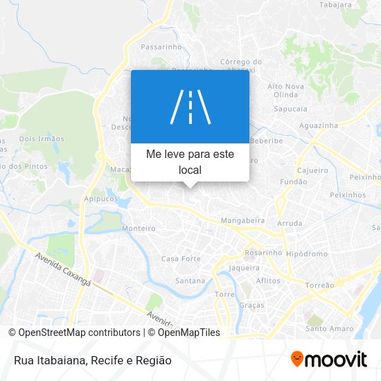 Rua Itabaiana mapa