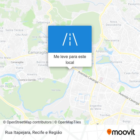 Rua Itapejara mapa