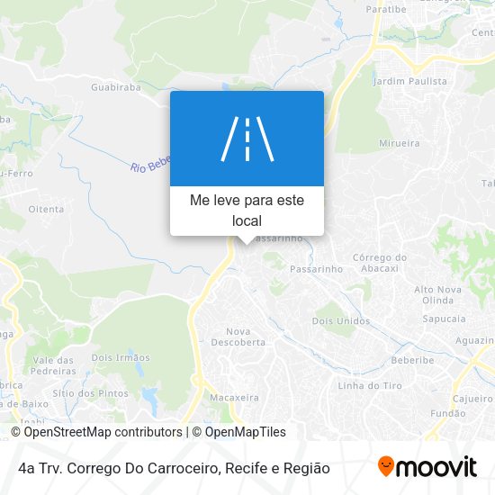 4a Trv. Corrego Do Carroceiro mapa