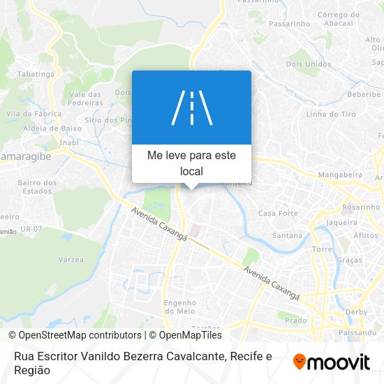 Rua Escritor Vanildo Bezerra Cavalcante mapa