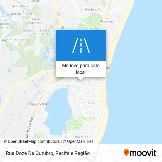 Rua Doze De Outubro mapa