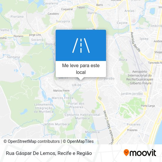 Rua Gáspar De Lemos mapa