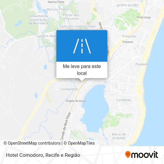 Hotel Comodoro mapa